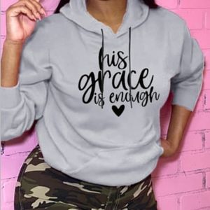 Gray pullover Hooded Sweater